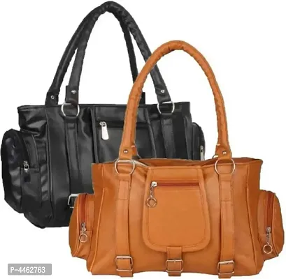 Trendy Artificial Leather Handbag for Women( Combo of 2)-thumb0