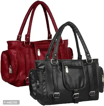 Trendy Artificial Leather Handbag for Women( Combo of 2)-thumb0