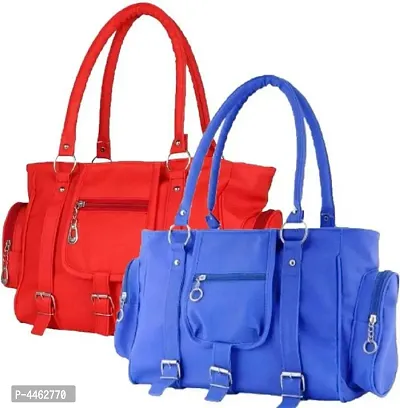 Trendy Artificial Leather Handbag for Women( Combo of 2)