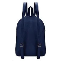 Stylish PU Backpack For Women ( Blue)-thumb1