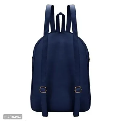 Stylish PU Backpack For Women ( Blue)-thumb2