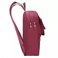 Stylish PU Backpack For Women (Maroon)-thumb1