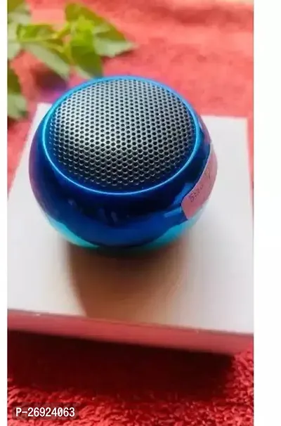 Colorful Wireless Bluetooth Speakers 3D Mini Electroplating Round Steel Speaker .-thumb0
