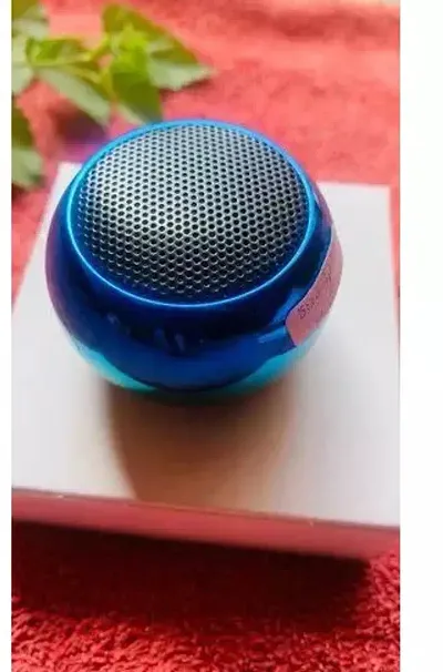 Colorful Wireless Bluetooth Speakers 3D Mini Electroplating Round Steel Speaker .