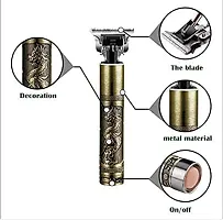 Trimmer Men Cordless Hair Clipper Professional Gold Style Electric Razor USB Rechargeable T-Blade Trimmers for Beard, Hairs, Moustache Clippers .-thumb1