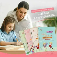 Magic Practice Copybook (4 BOOK + 1 pen + 10 REFILL) Number Tracing Book for Preschoolers with Pen, Magic Calligraphy Copybook Set(19*13 CM) Gift-thumb1