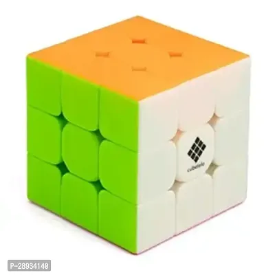 Cubes 3x3 High Speed Sticker Less Magic Puzzle Cube Game Toy (3x3).-thumb0