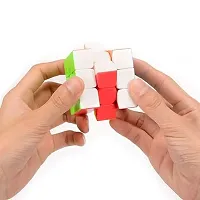 Cubes 3x3 High Speed Sticker Less Magic Puzzle Cube Game Toy (3x3).-thumb1