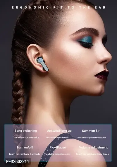 Modern Bluetooth Wireless Earbuds With Microphone-thumb3