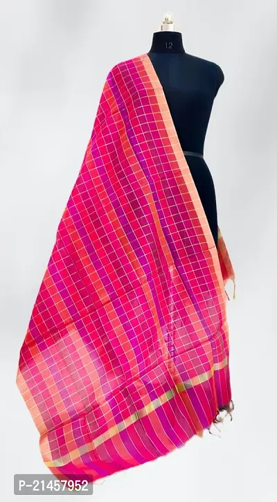 Designer Pure Banarasi Zari Weaving Dupatta for Women. (2.45 Meter)-thumb0