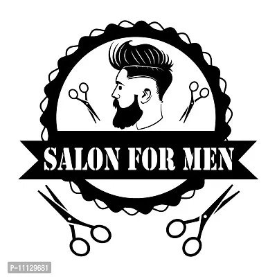 marvellous Vinyl Salon for Men Wall Sticker, Places