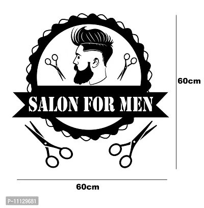 marvellous Vinyl Salon for Men Wall Sticker, Places-thumb2