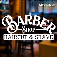 Barber Shop Wall Sticker/Hair Salon Wall Sticker/Mens Hair Salon Wall Sticker/Men Salon Wall Sticker-thumb1