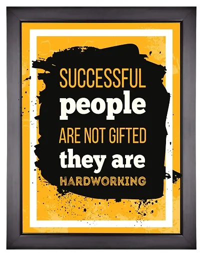 SUCCESSFUL PEOPLE ARE NOT GIFTED THEY ARE HARDWORKING MOTIVATION QUOTES POSTER