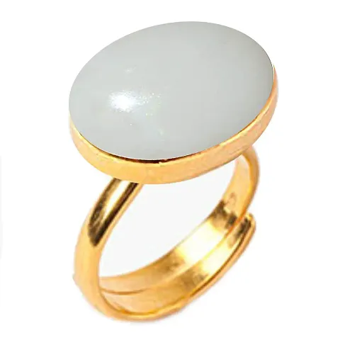 Natural Gold Plated Opal 3.25 Ratti Stone Rings