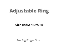 Natural Silver Plated Adjustable Ring Black-Onyx 3.25 Ratti Stone Ring Oval Shape Cabochon Cut in size 16 To 30 for Men And Women-thumb4