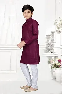 Shree sundha Marketing Presents Beautiful Cotton Fabric Kids Kurta Set for Kids-thumb2