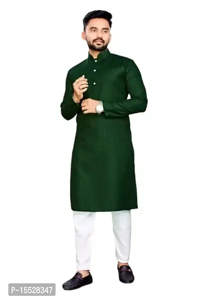 Shree sundha Marketing Presents Beautiful Cotton Blend Ready to wear Mens Kurta for Men