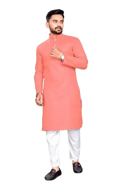 Shree sundha Marketing Presents Beautiful Blend Ready to wear Mens Kurta for Men