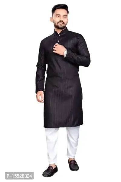 Shree Sundha Marketing Presents Beautiful Cotton Blend Mens Kurta Pyjama Set