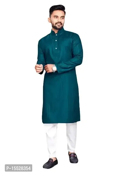 Shree sundha Marketing Presents Beautiful Cotton Blend Ready to wear Mens Kurta for Men