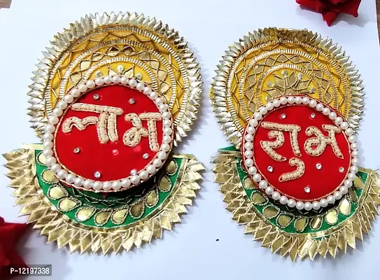 KPH Rajasthani Shubh labh Main Door Unique, buti for Decoration, shubh labh Hanging, shubh labh for Diwali Decoration Pack of 1 Pair-thumb0