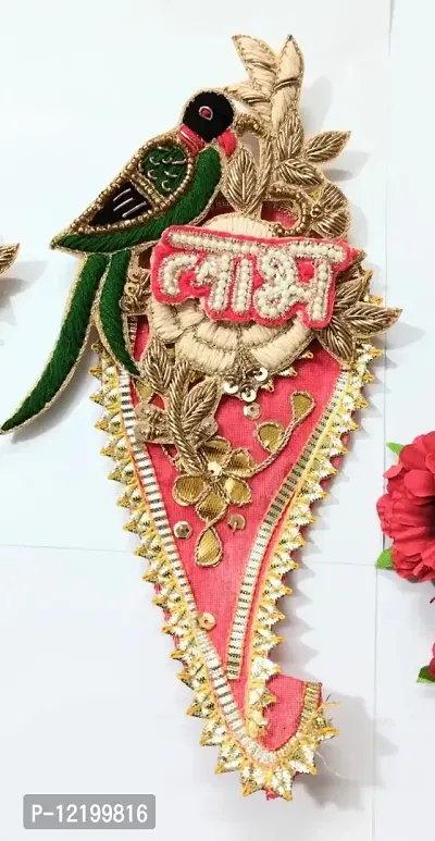 KPH Rajasthani Shubh labh Door Hanging Unique, buti for Decoration, shubh labh Hanging, shubh labh for Diwali Decoration Pack of 1 Pair-thumb2