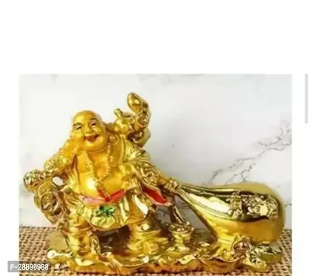 Laughing Buddha With Potli Decorative Showpiece-thumb0