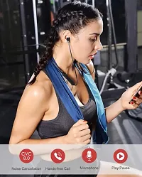 Wireless Neckband ,Voice Assistant, Passive Noise Cancelation  Mic Bluetooth Headset-thumb3