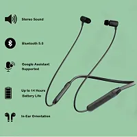 Wireless Neckband ,Voice Assistant, Passive Noise Cancelation  Mic Bluetooth Headset-thumb4