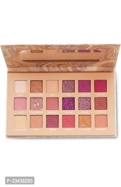 MINARA Nude Eyeshadow Palette (18 colors 18 gm Multicolor) Matte Shimmer Long Lasting Eye Shadow Palette-thumb0