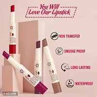 Colors Queen (NEW) Colors Stay Non Transfer Matte Lipstick (Mehroon)-thumb2