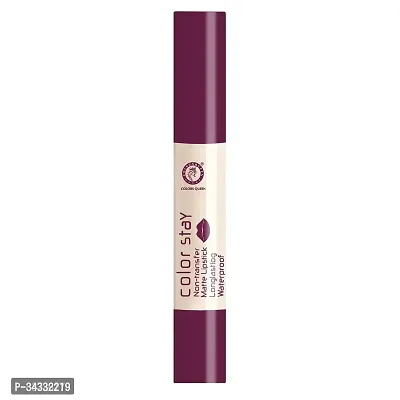 Colors Queen (NEW) Colors Stay Non Transfer Matte Lipstick (Wine)-thumb2