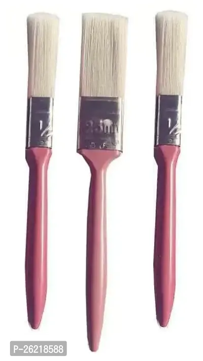 Macaw Flat Painting Brush Set 25Mm And 12.5Mm Set Of 3 Pieces (Golden)