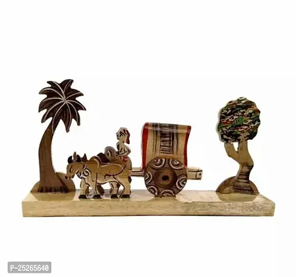 Wooden Farmer Showpiece