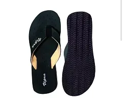 Elegant Black EVA Solid Flip Flops For Women Pack of 1-thumb1