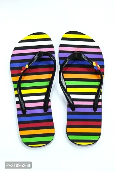 Elegant Multicoloured EVA Printed Flip Flops For Women Pack of 1