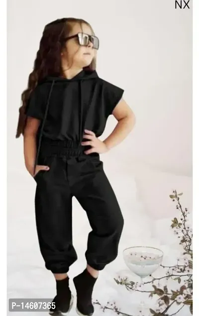 Stylish Cotton Blend Jumpsuit For Baby Girls