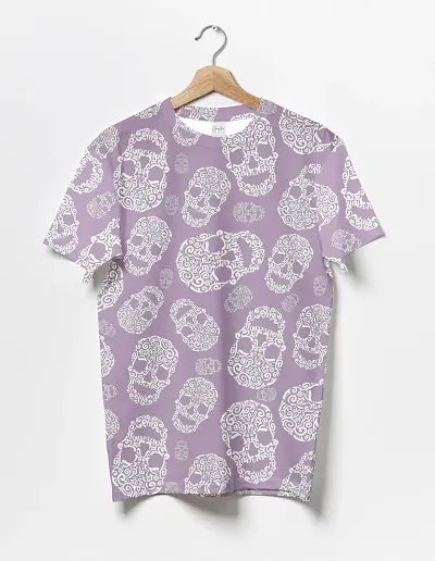 Round Neck polycotton Printed Short-sleeve T-shirt for Men