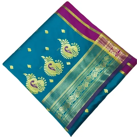 Festive Art Silk Zari Embroidered Jacquard Sarees with Blouse piece