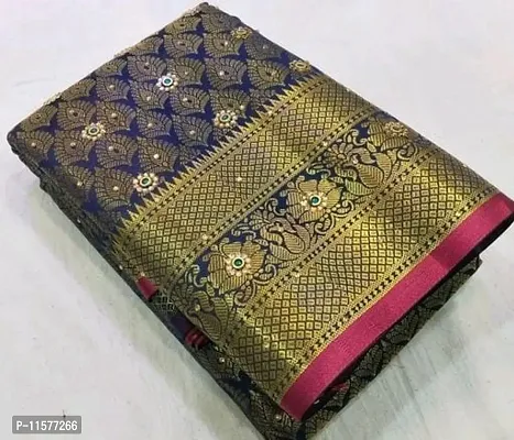 Fancy Art Silk Saree with Blouse Piece for Women