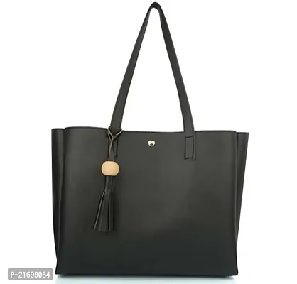 Stylish Black Leather  Handbags For Women-thumb0