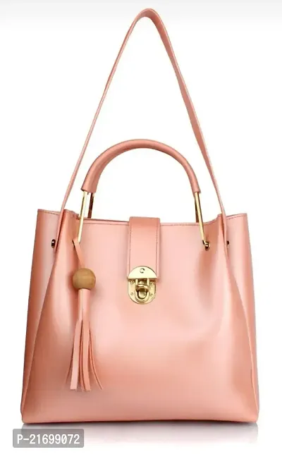 Stylish Pink Leather  Handbags For Women