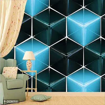 Stylish Blue Paperboard Wallpapers For Home Decor-thumb0