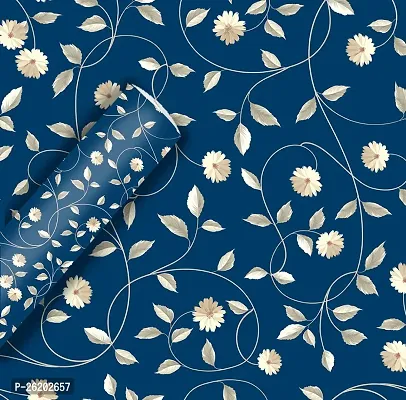 Stylish Navy Blue Paperboard Wallpapers For Home Decor-thumb0