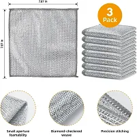 Double Sided Non Scratch Dish Wash Cloth-thumb3