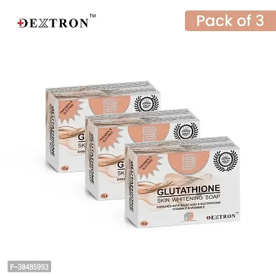 Glutatione Skin Lightening Soap For Men Women (Pack Of 3)-thumb0