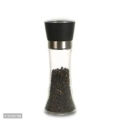 Khushi Fab's Pepper Grinder or Salt Shaker for Professional Chef - Best Spice Mill with Brushed Stainless Steel, Special Mark, Ceramic Blades and Adjustable Coarseness (Small Pack 1)-thumb0