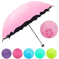 Khushi Fab's Magic Umbrella Changing Secret Blossoms Occur with Water Magic Print, 3 Fold Umbrella for Girls, Women, Boys, Men  Children-thumb2