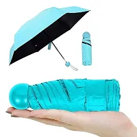 Khushi Fab's Capsule Shape Umbrella Plain Design with Capsule Cover Fold Umbrella for Kids, Women, Boys, Men  Girls for UV, Sun  Rain - Random Color (Assorted Color)-thumb4